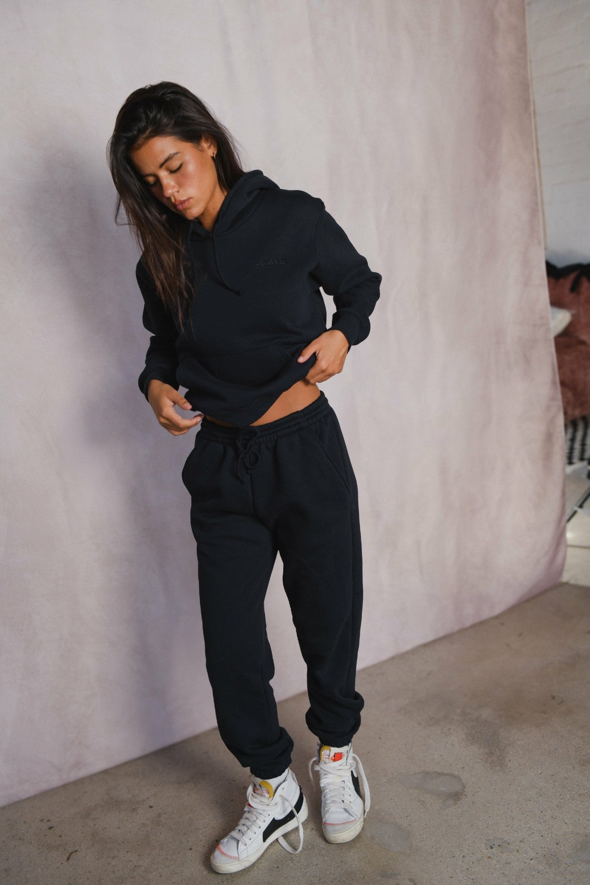 Skatie Ultralux Rocky Sweatpants in Black - Clothing