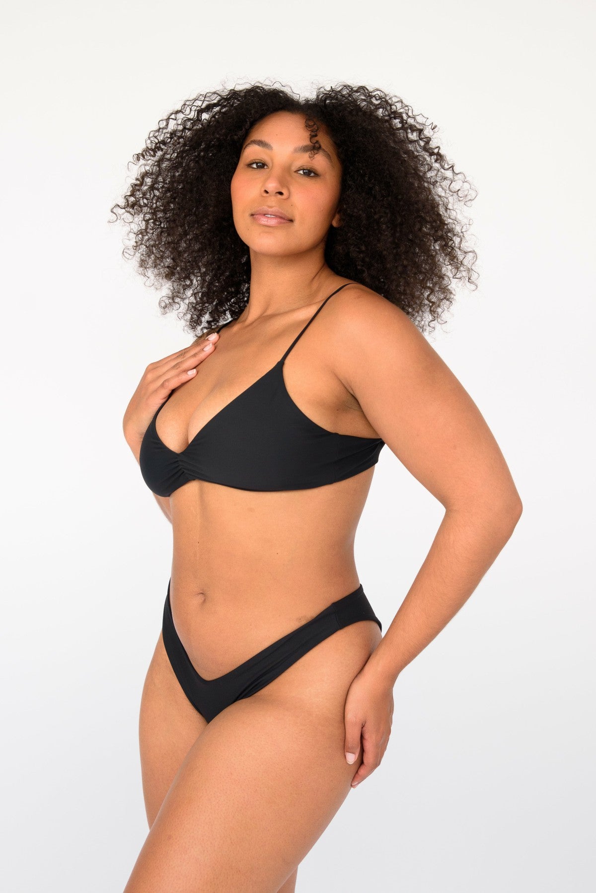Skatie Betsy Bikini Top in Black - Swim