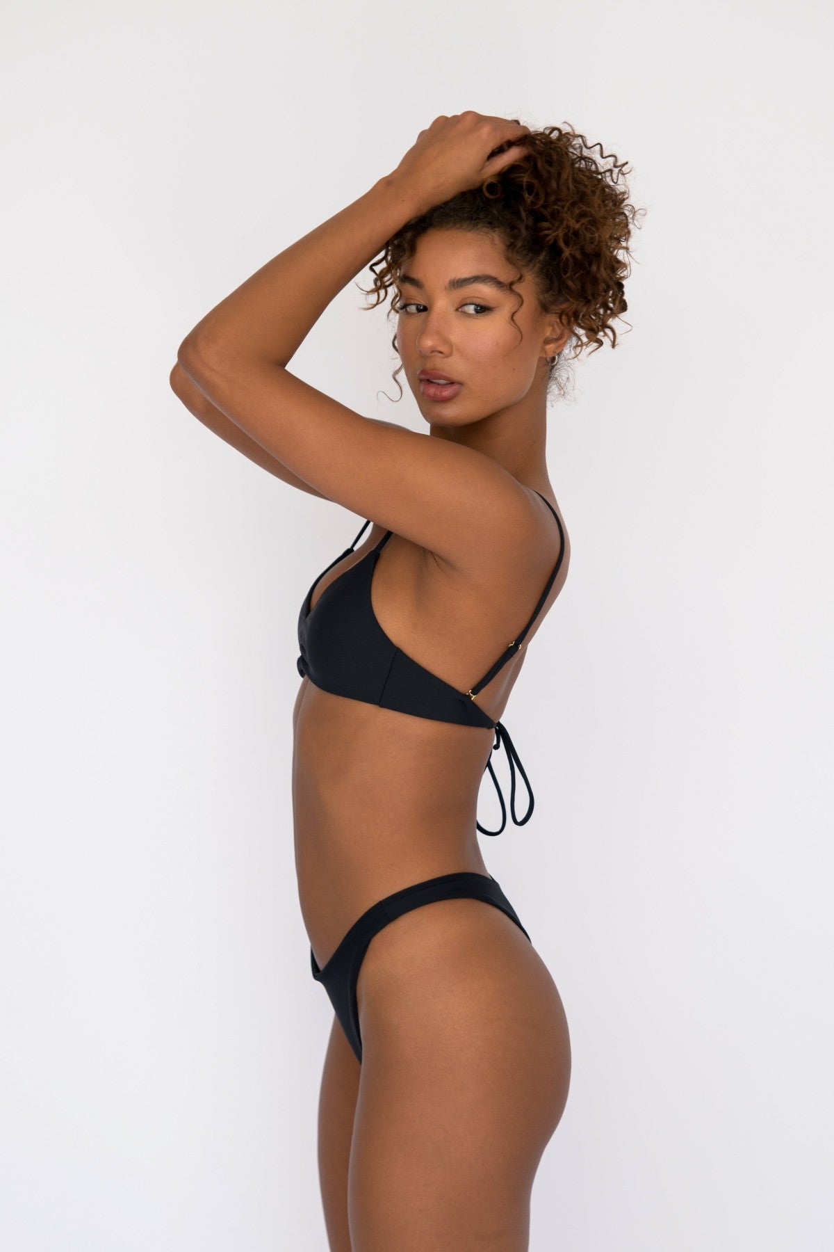 Skatie Betsy Bikini Top in Black - Swim