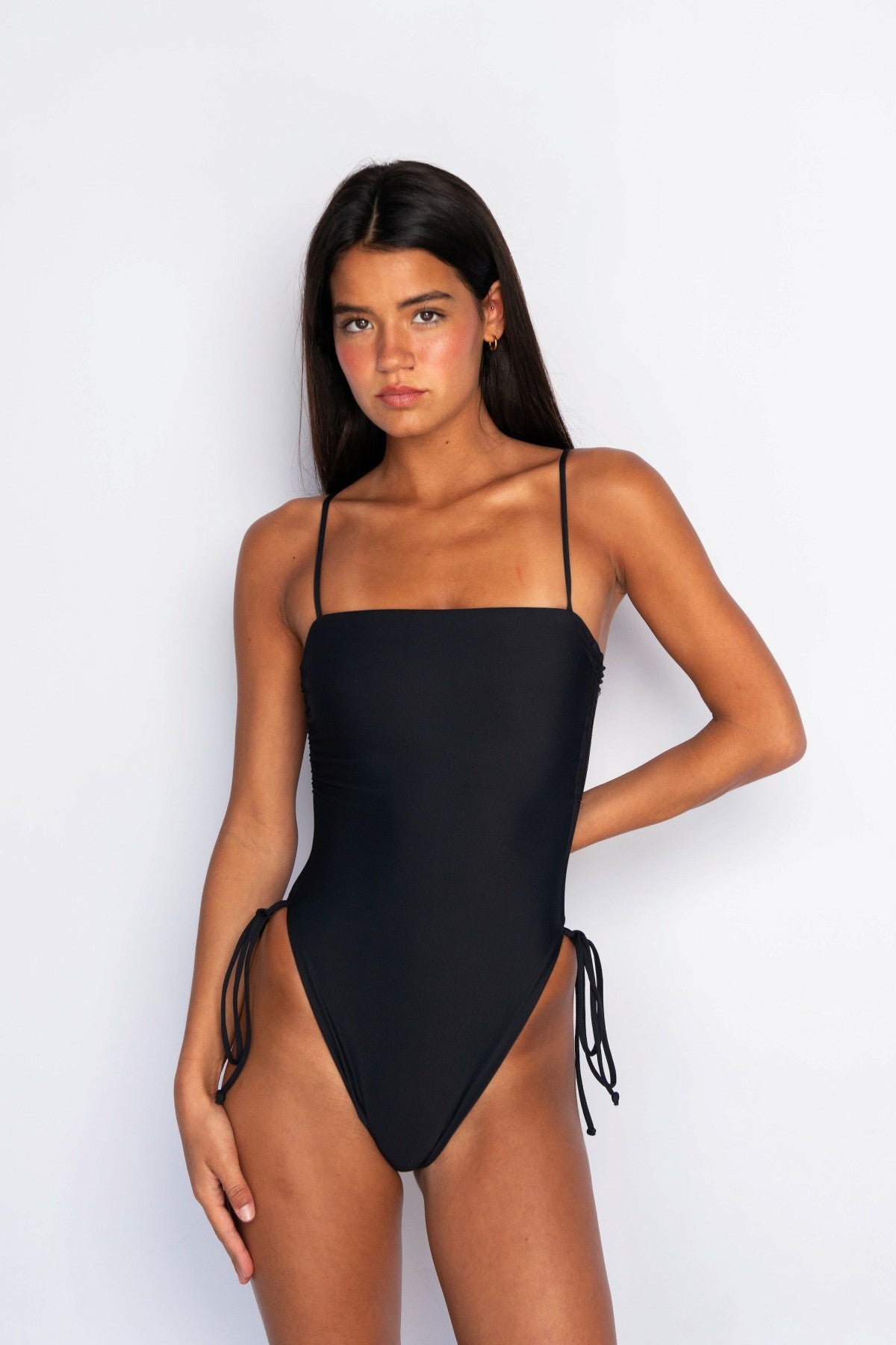 Skatie The Raye One Piece Bathing Suit in Black - Swim