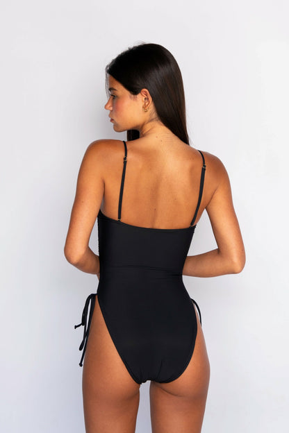 Skatie The Raye One Piece Bathing Suit in Black - Swim