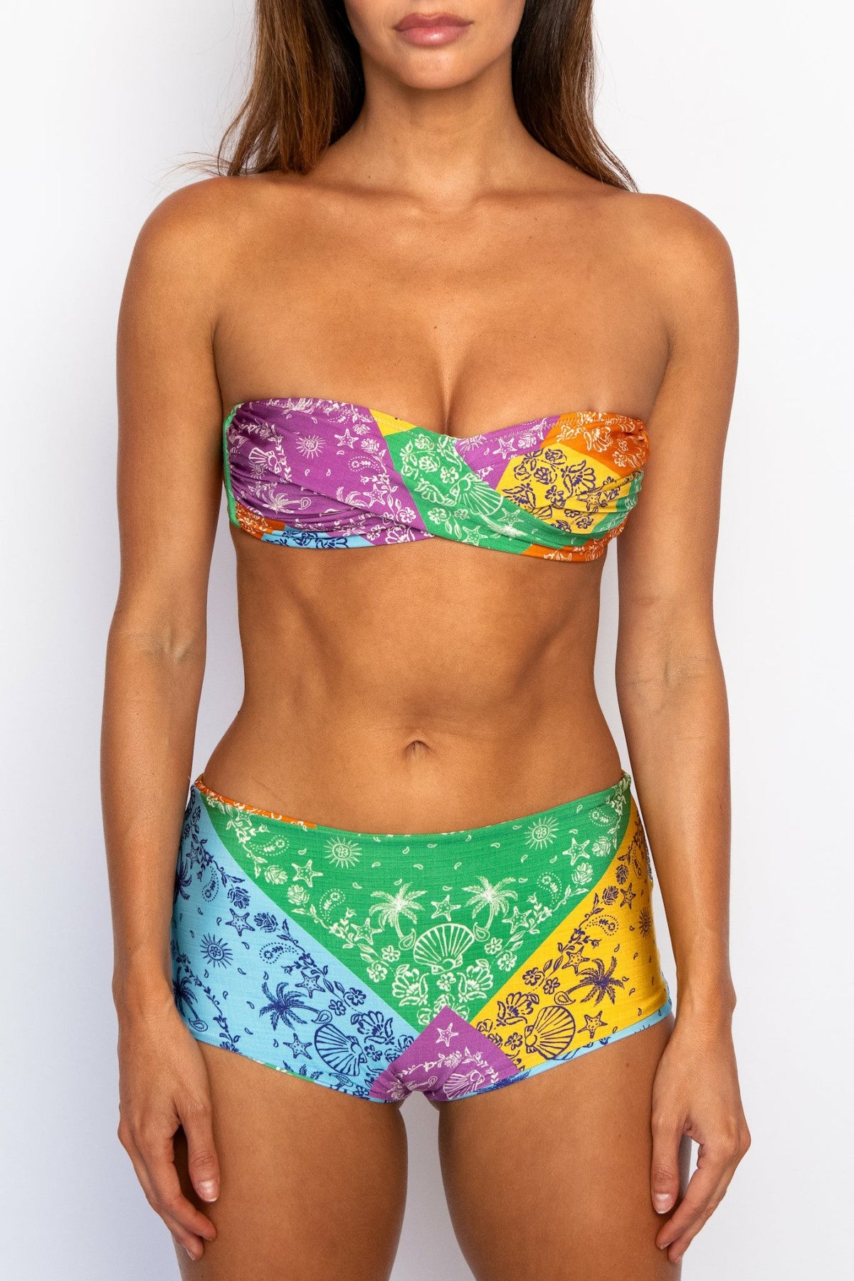 Skatie Connie Top in Antibes Glossy - Swim|New Arrivals