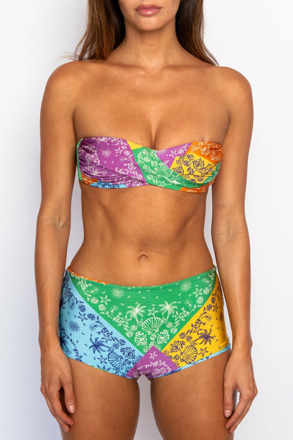 Skatie Connie Top in Antibes Glossy - Swim|New Arrivals