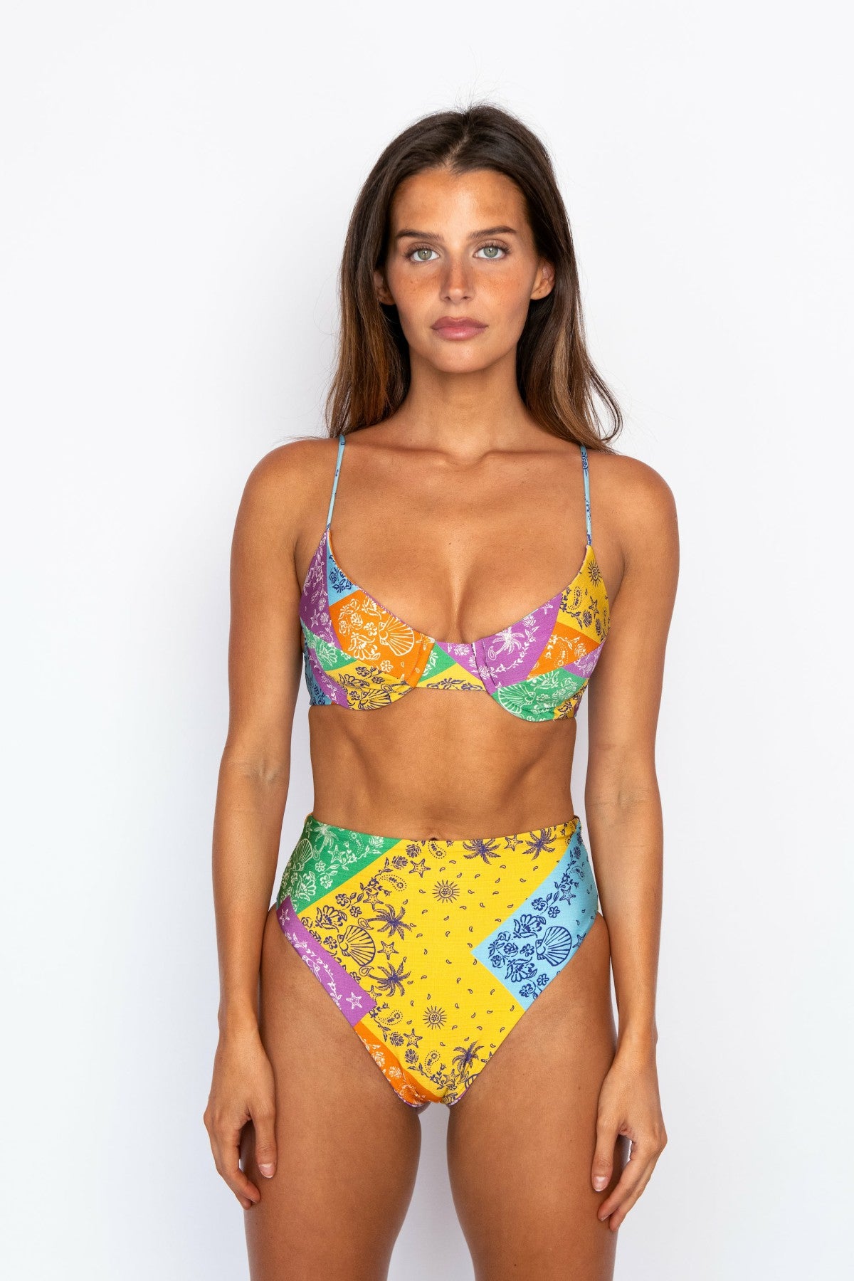 Skatie Kate Top in Antibes Glossy - Swim|New Arrivals