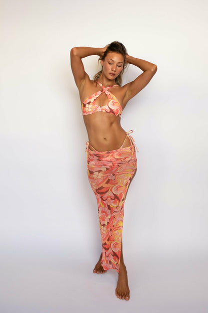 Skatie Bonnie Skirt Mesh in Lanikai - Swim