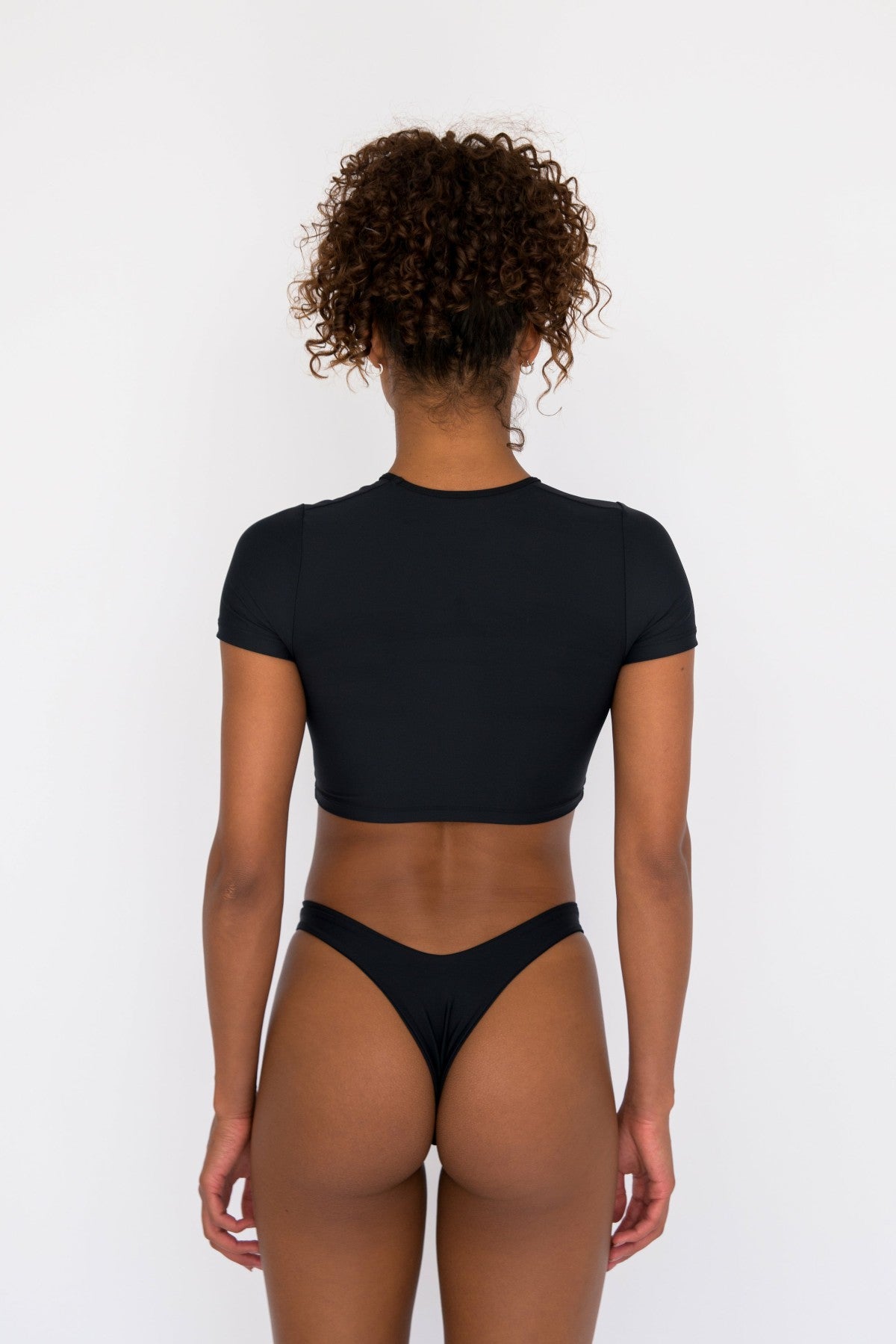 Skatie Piper Top in Black - Swim