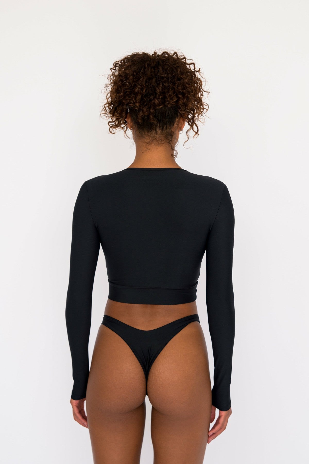 Skatie Rosie Top in Black - Swim