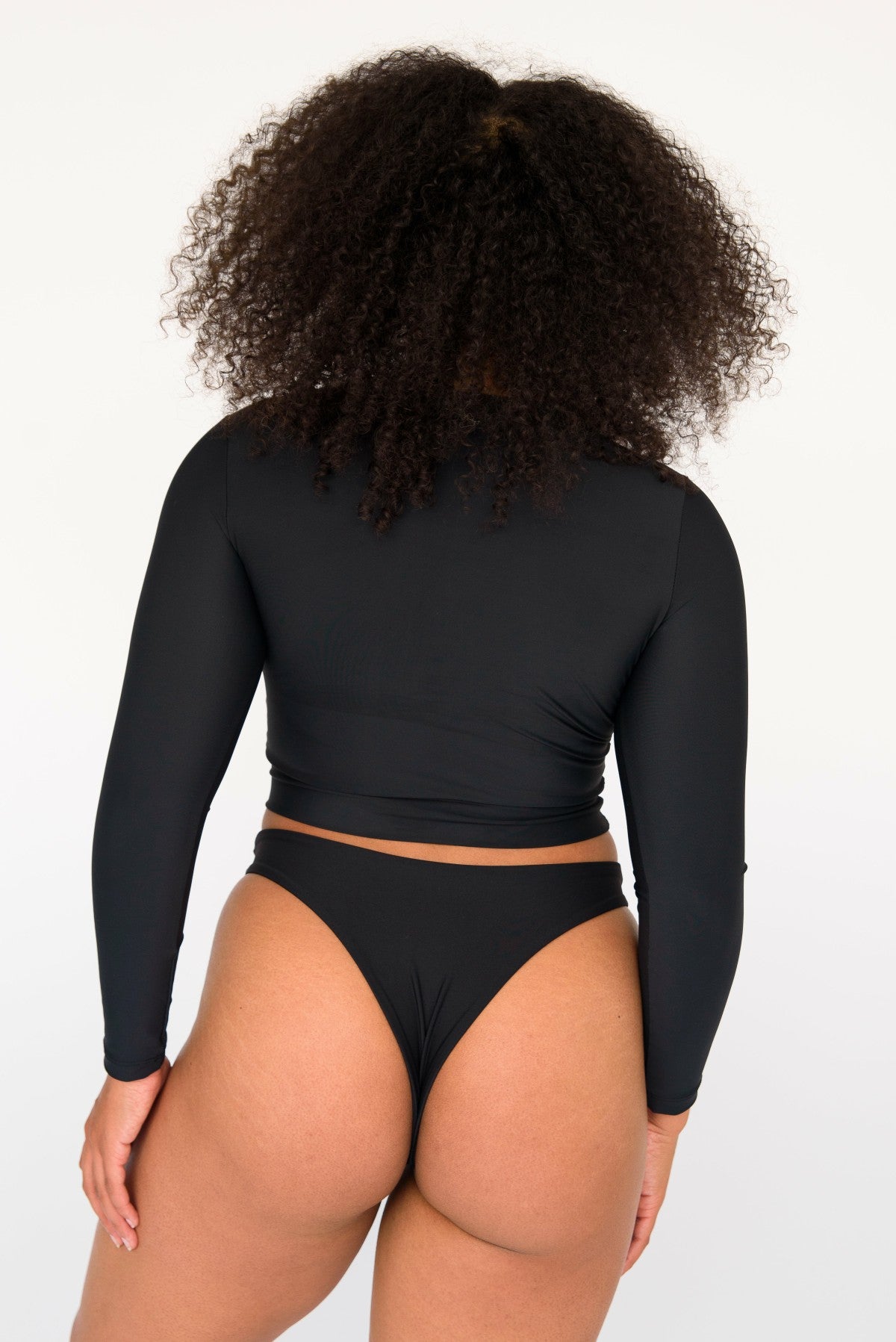 Skatie Rosie Top in Black - Swim