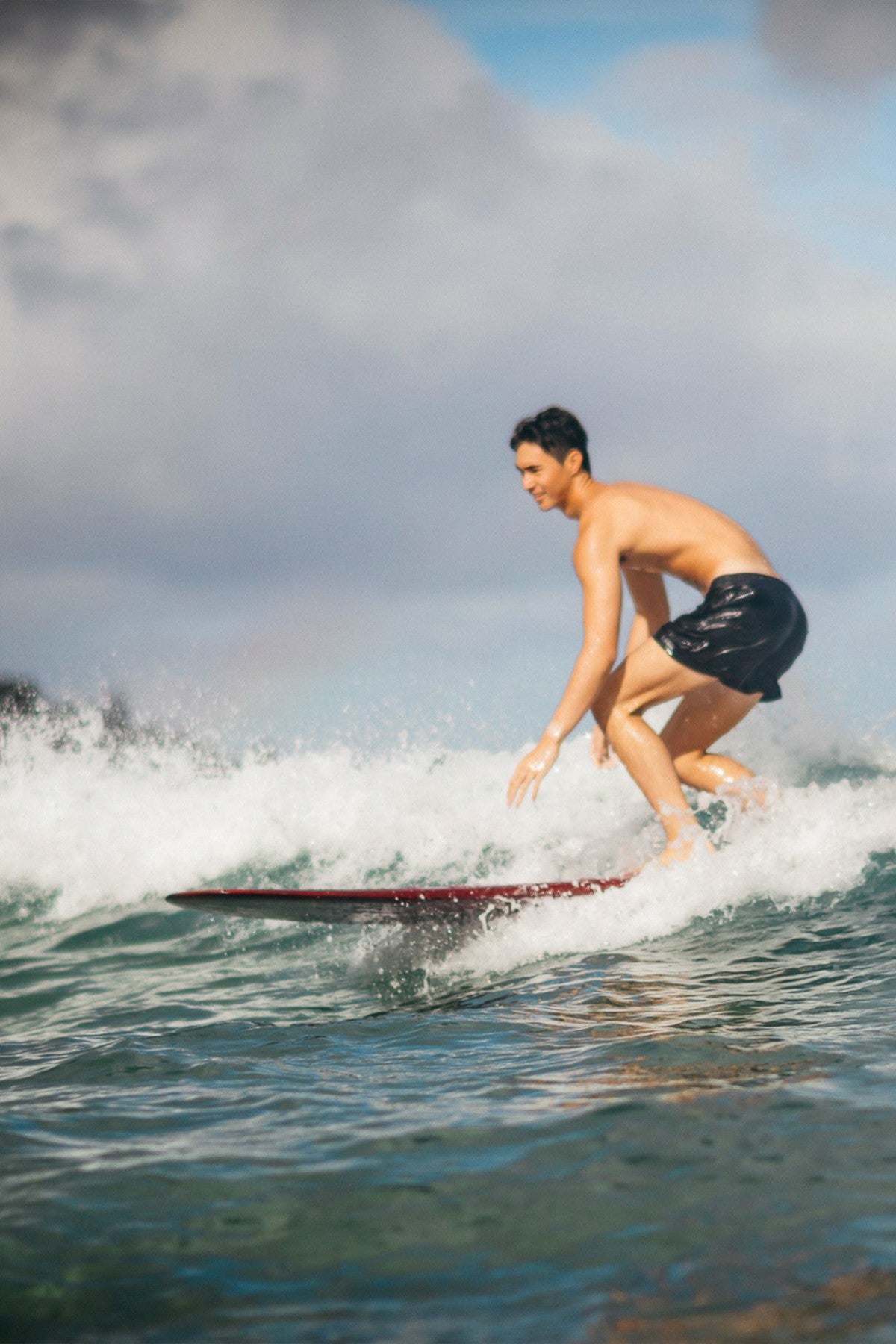 Skatie Nick Swim Trunk in Black - Swim