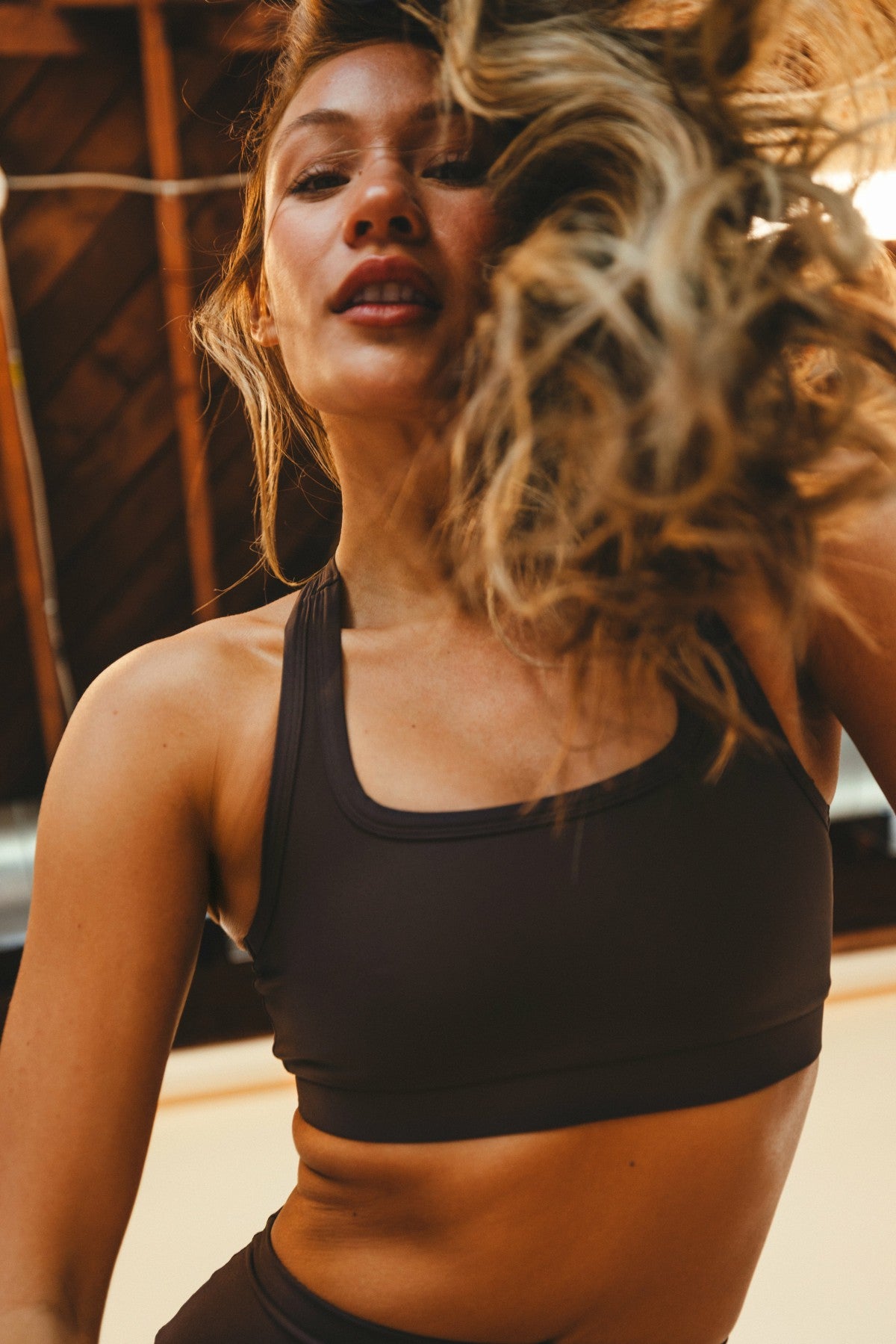 Skatie Shirley Sports Bra in Toasted - Active