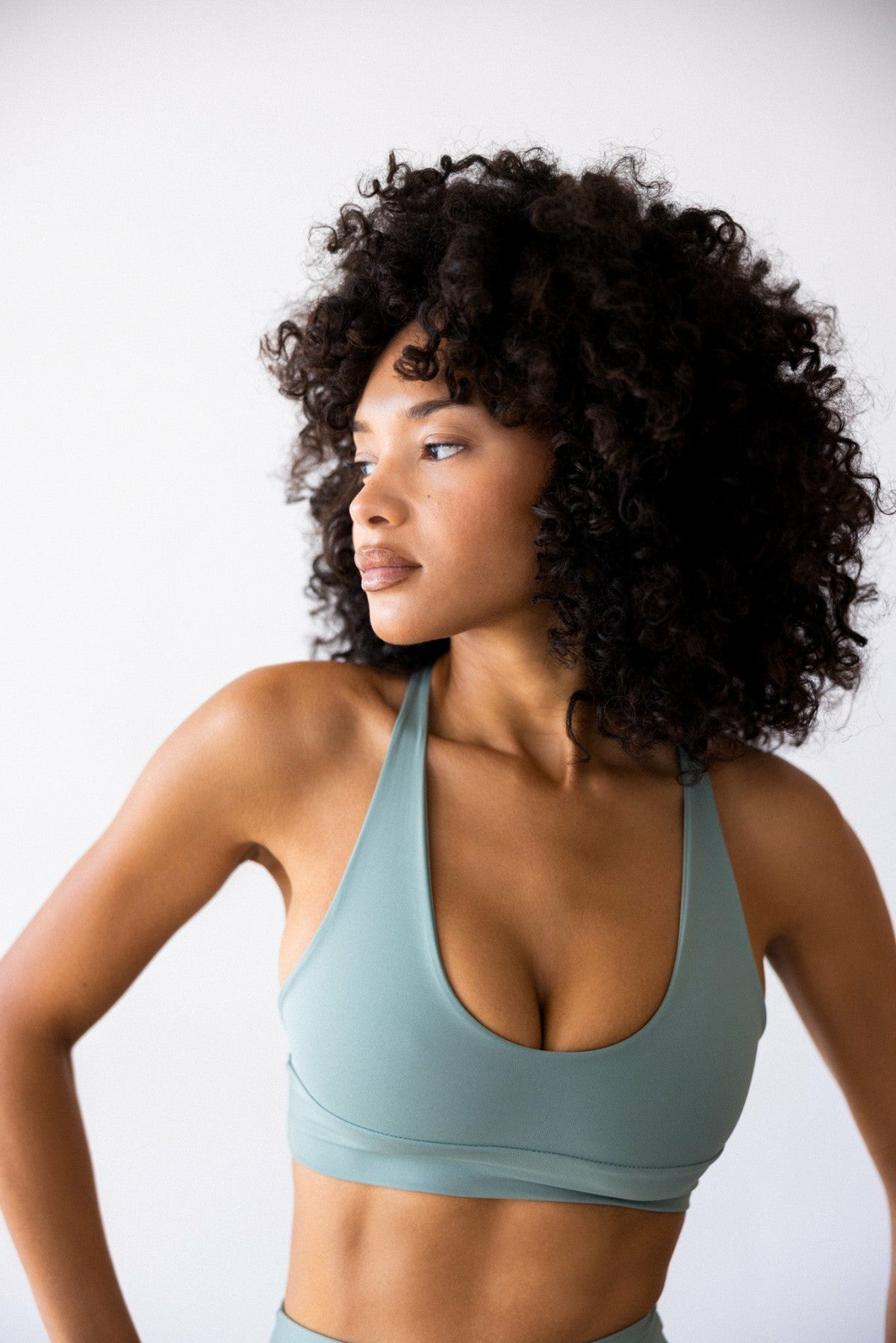 Skatie Pepper Sports Bra in Sage - Active
