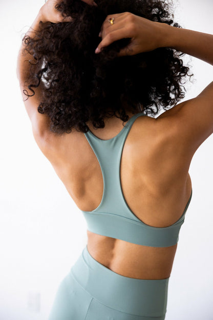Skatie Pepper Sports Bra in Sage - Active