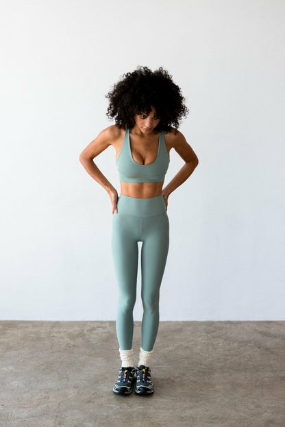 Skatie Pepper Sports Bra in Sage - Active