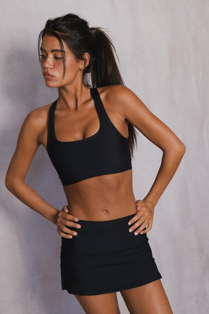 Skatie Shirley Sports Bra in Black - Active