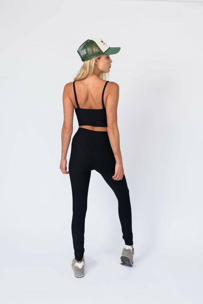 Skatie Paige Crop in Black - Active