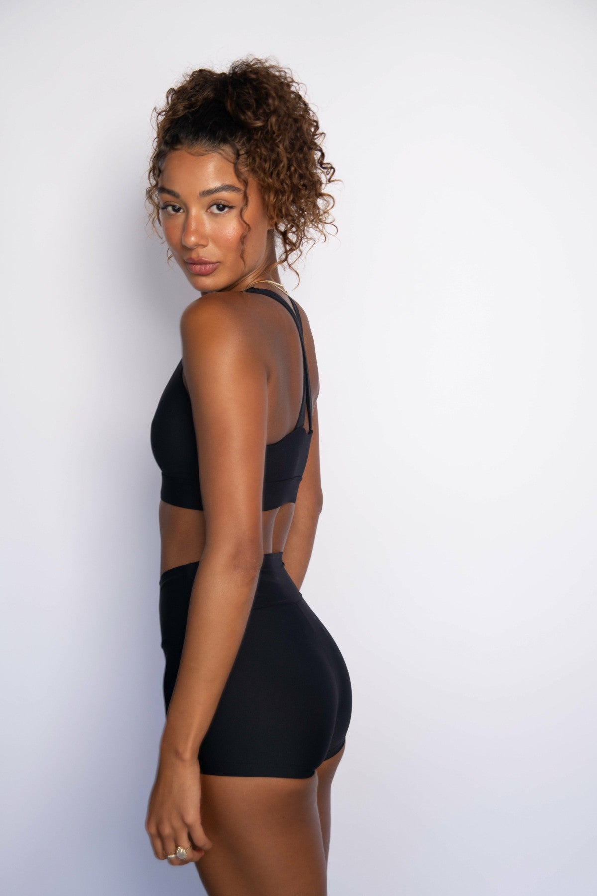 Skatie Cece Booty Short in Black - Active