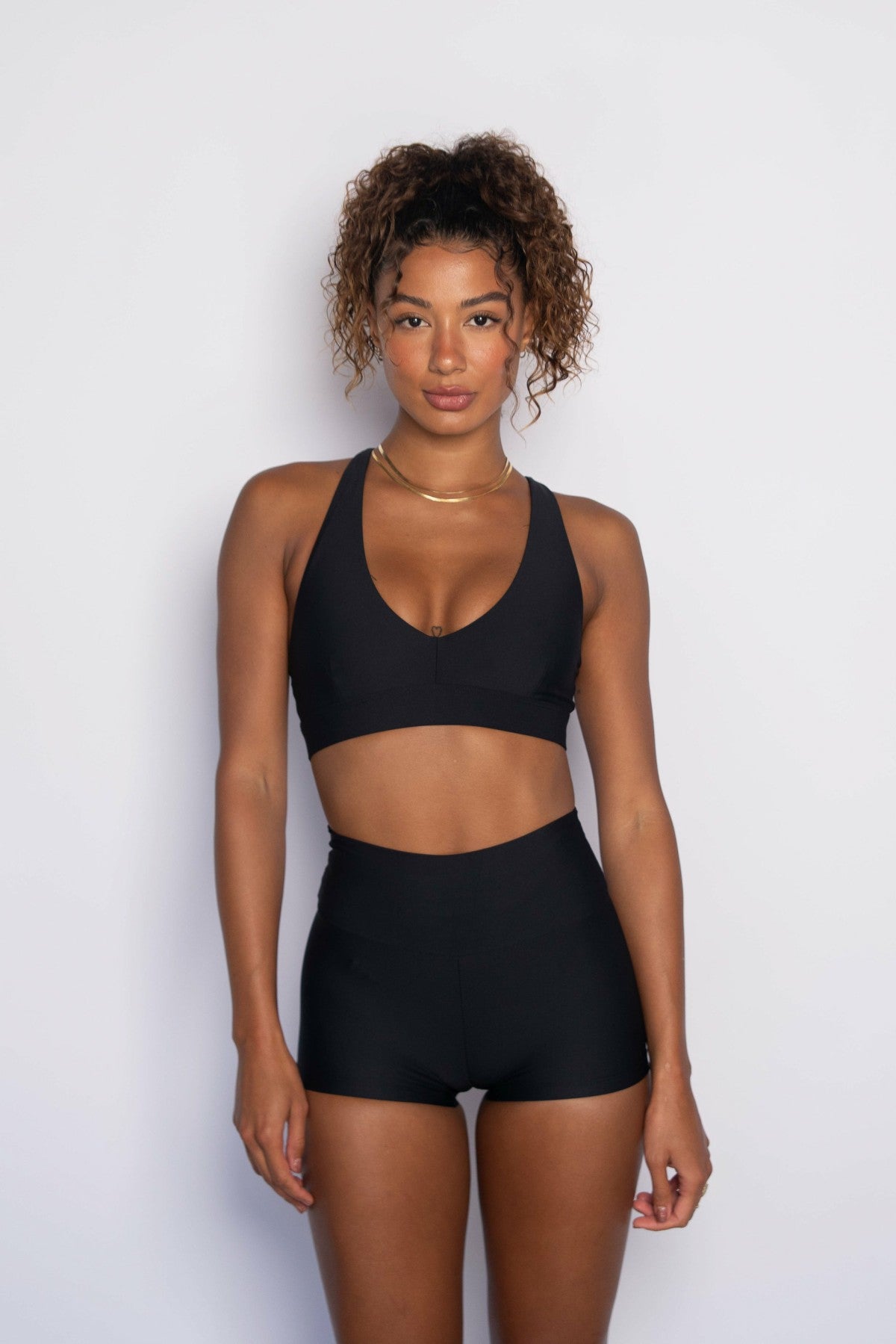 Skatie Cece Booty Short in Black - Active