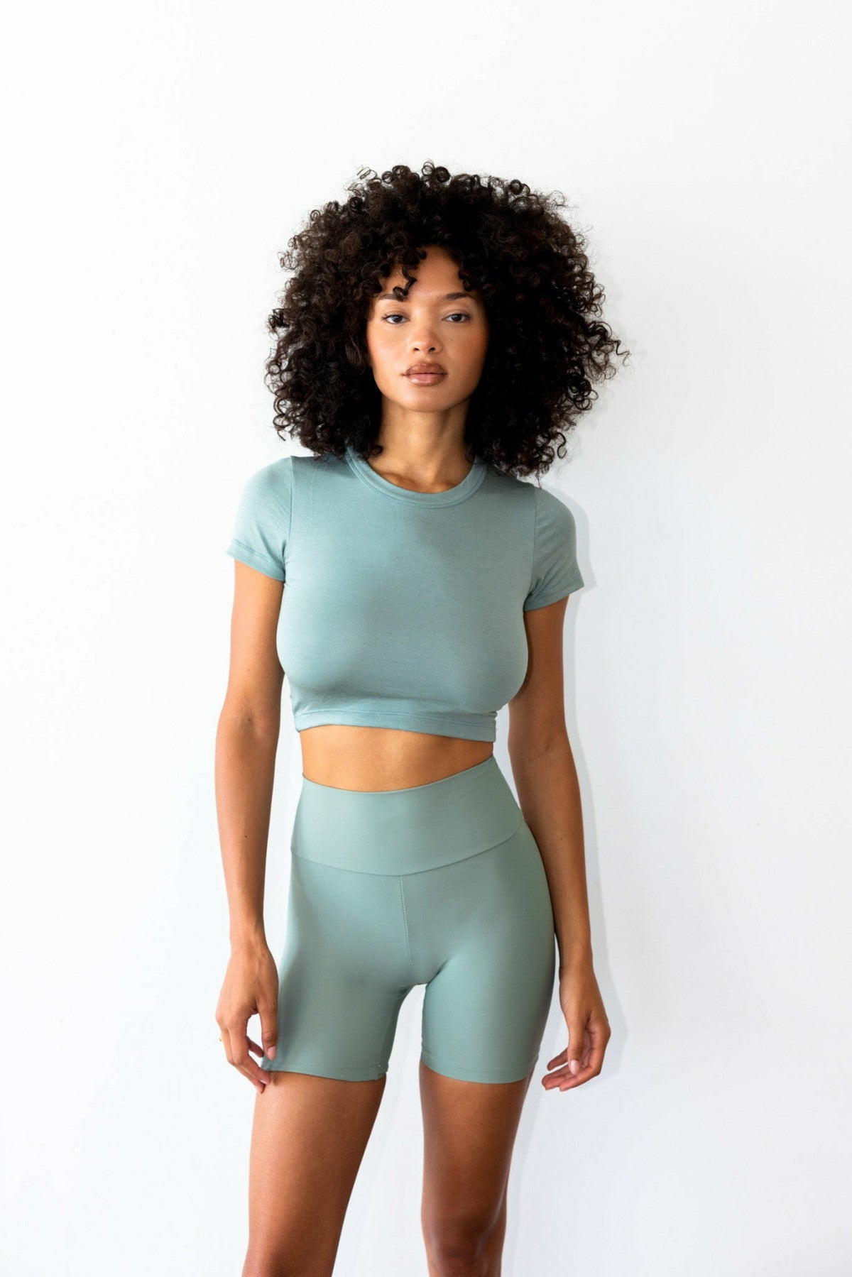 Skatie Cece Bike Short in Sage - Active
