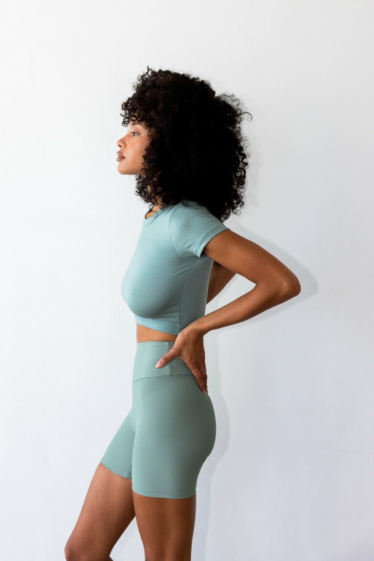 Skatie Cece Bike Short in Sage - Active