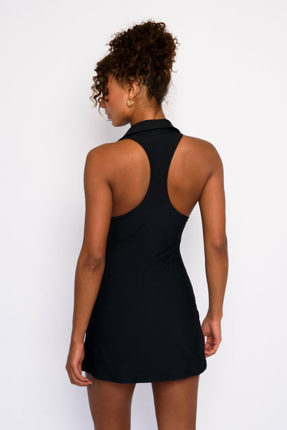 Skatie Coco Tennis Dress in Black - Active