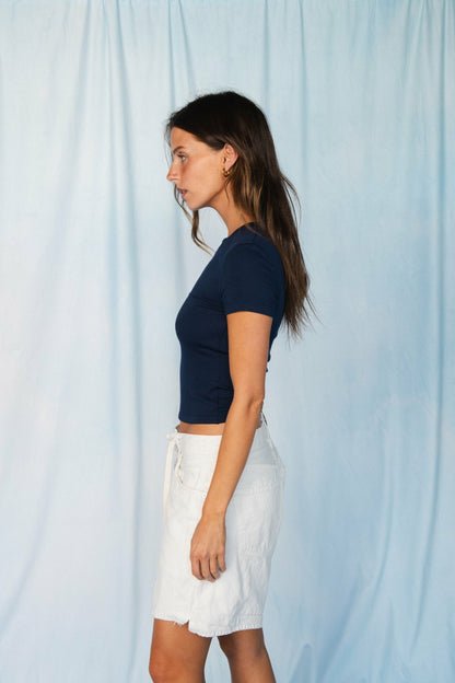 Skatie Easy Tee Baby Ribbed in Twilight - Clothing|New Arrivals