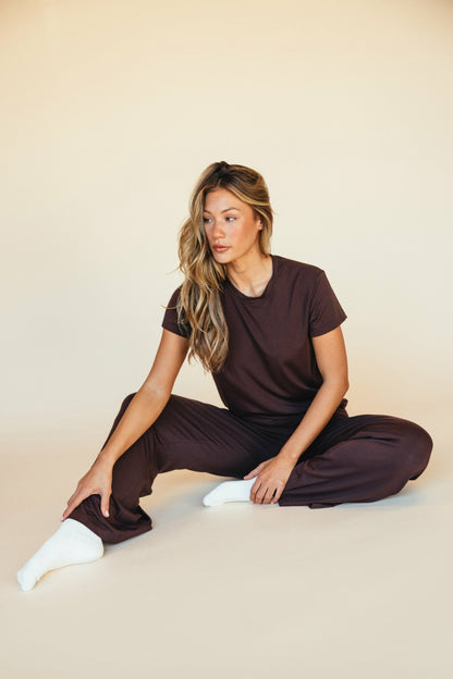 Skatie Bestie Tee Jersey in Toasted - Clothing