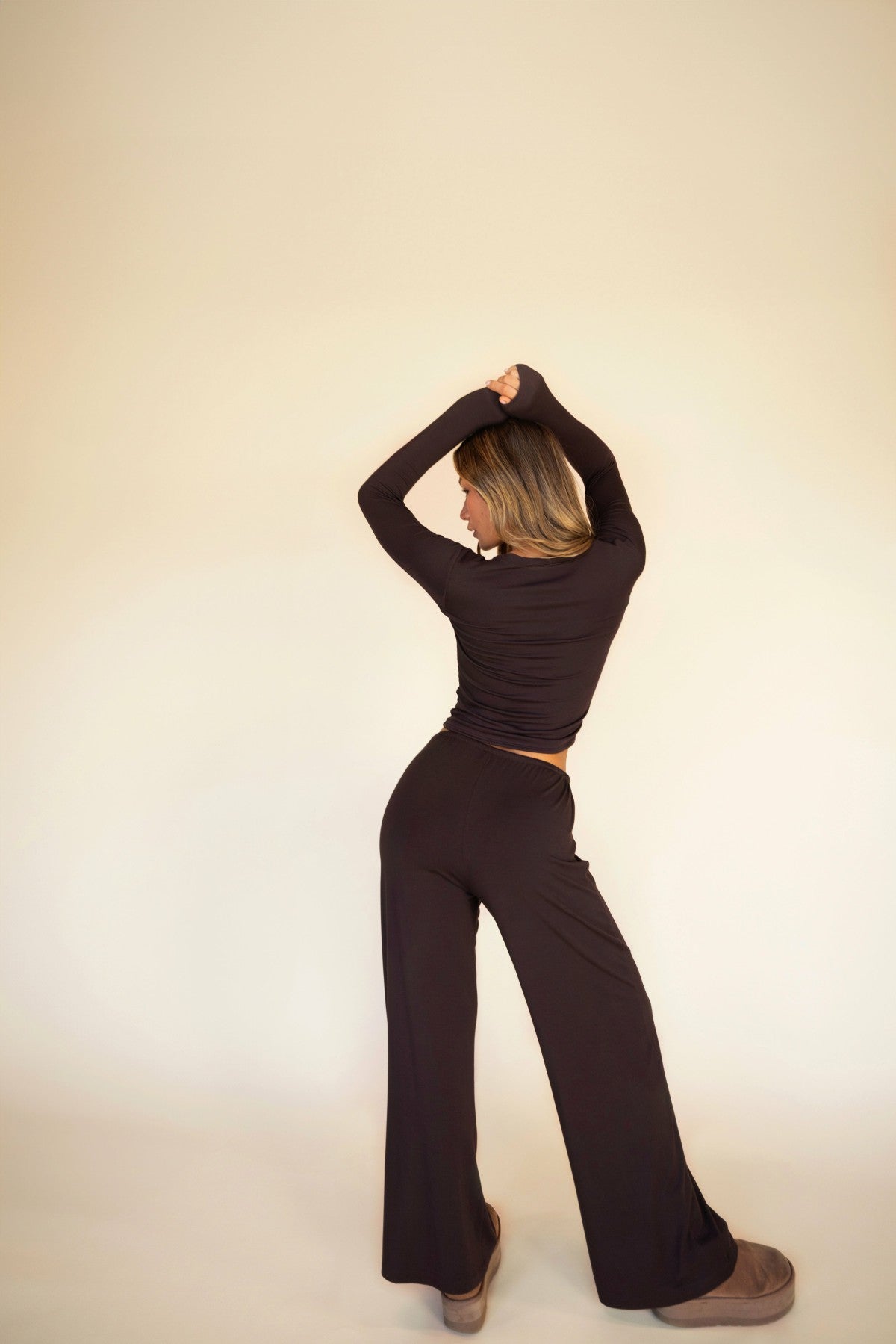 Skatie Ritchie Pants Jersey in Toasted - Clothing