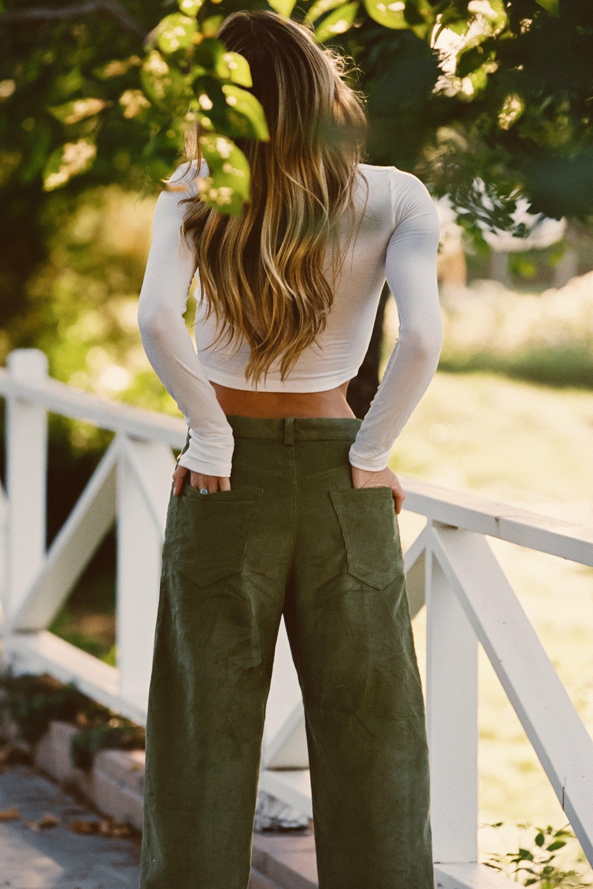 Skatie Nara Pants in Olive Corduroy - Clothing|Wardrobe