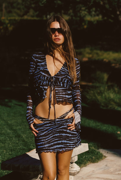 Skatie Robyn Skirt Mesh in Lynx - Clothing|Swim