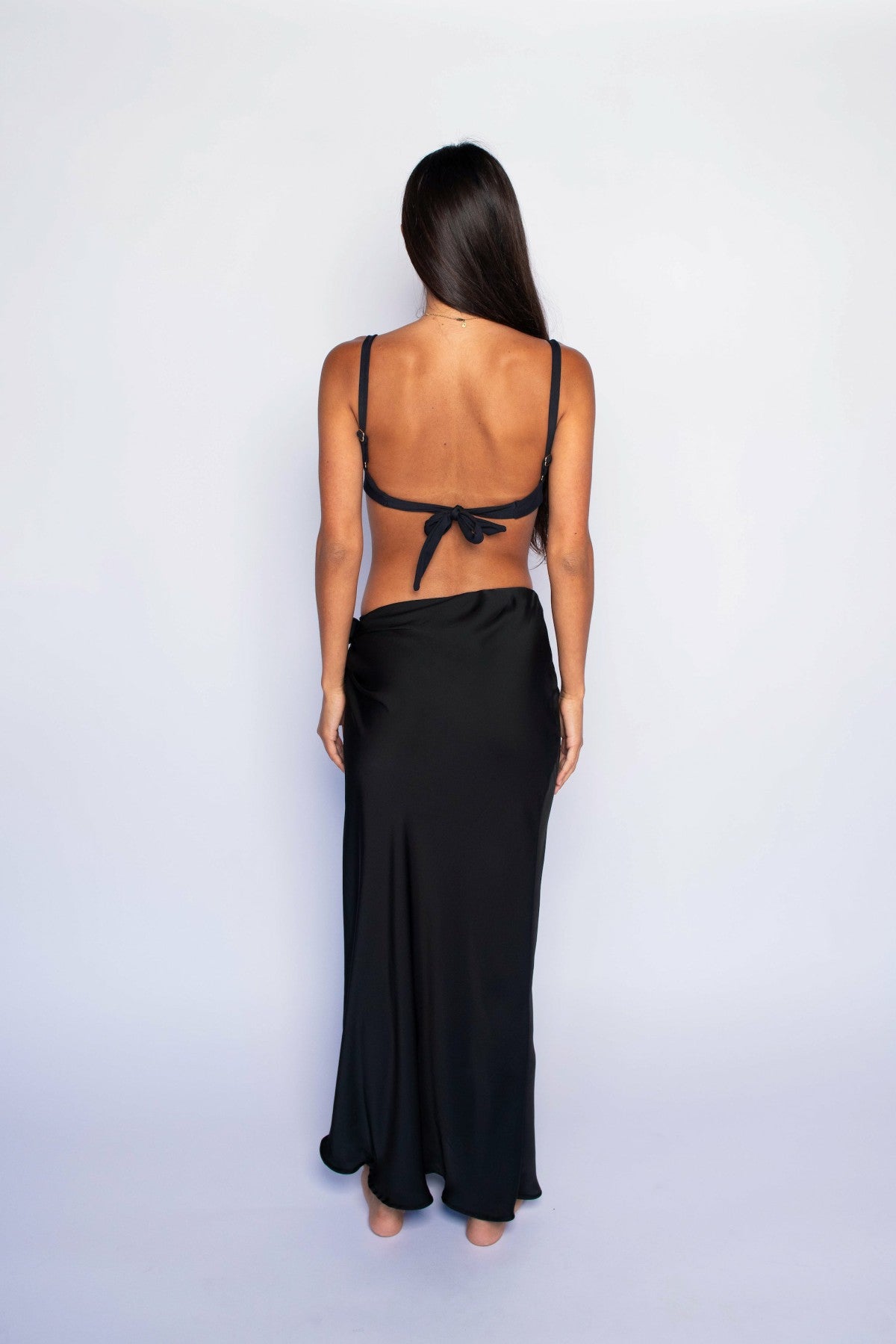 Skatie Marissa Skirt Satin in Black - Clothing|Sale|Swim