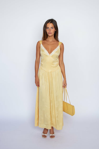 Skatie Perla Dress in Lemon - Clothing|New Arrivals