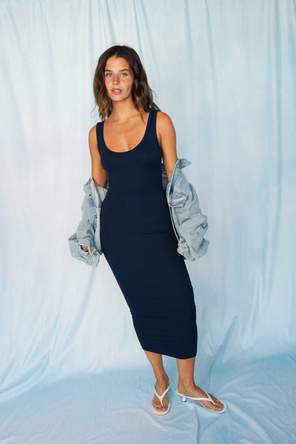 Skatie Alex Dress Ribbed in Twilight - Clothing|New Arrivals