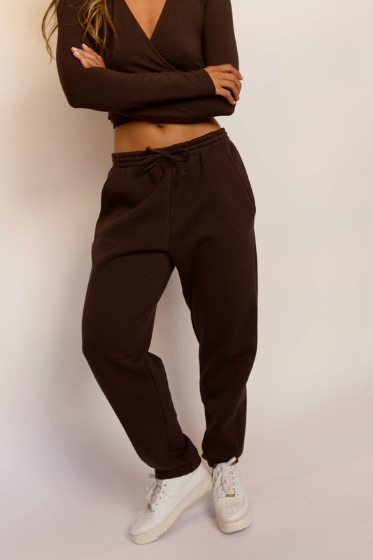Skatie Ultralux Rocky Sweatpants in Toasted - Clothing
