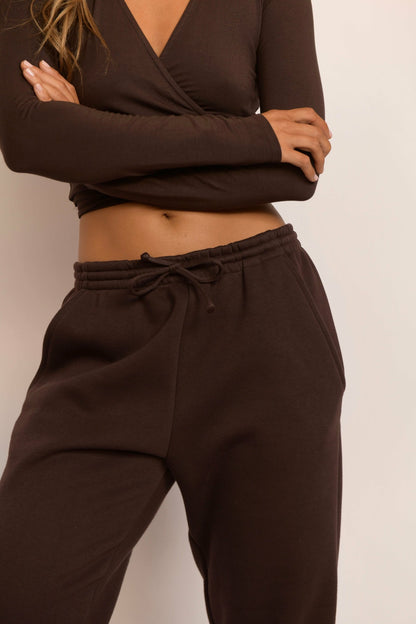 Skatie Ultralux Rocky Sweatpants in Toasted - Clothing