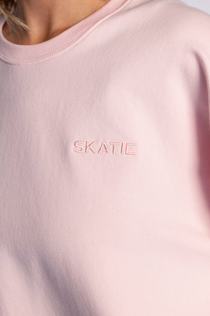 Skatie CLOUDLUX Chris Crewneck in Bubblegum - Clothing