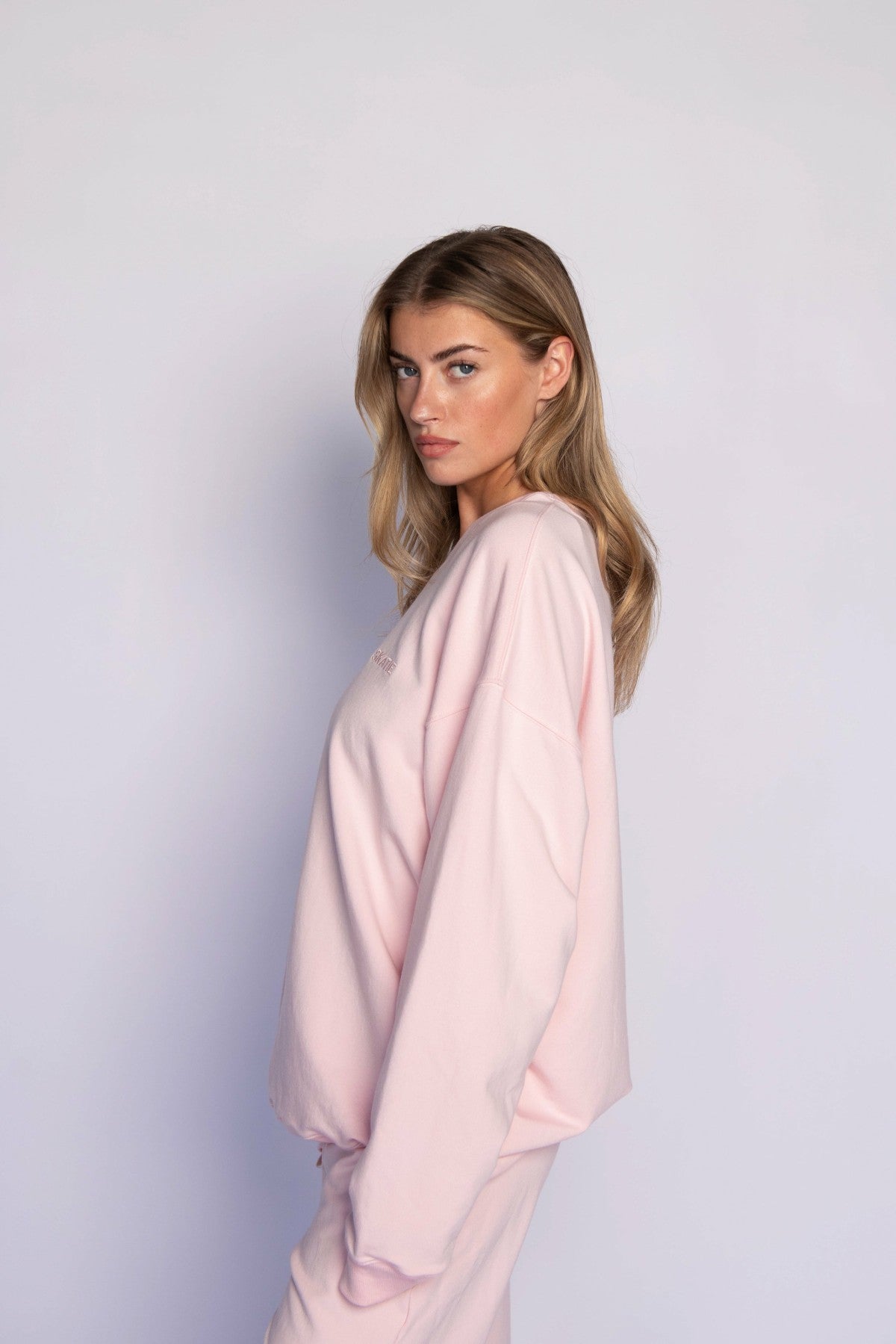 Skatie CLOUDLUX Chris Crewneck in Bubblegum - Clothing