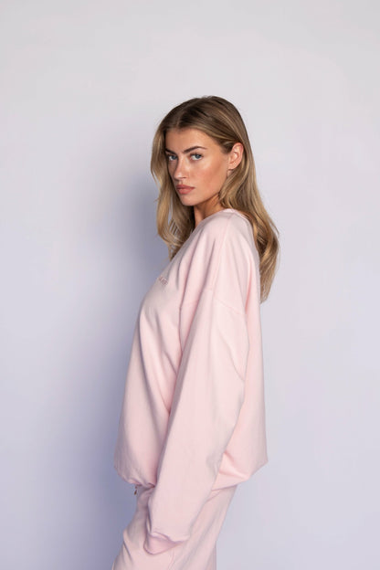Skatie CLOUDLUX Chris Crewneck in Bubblegum - Clothing
