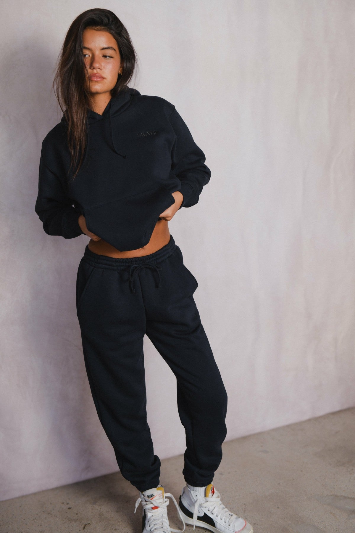 Skatie ULTRALUX Ana Hoodie in Black - Clothing