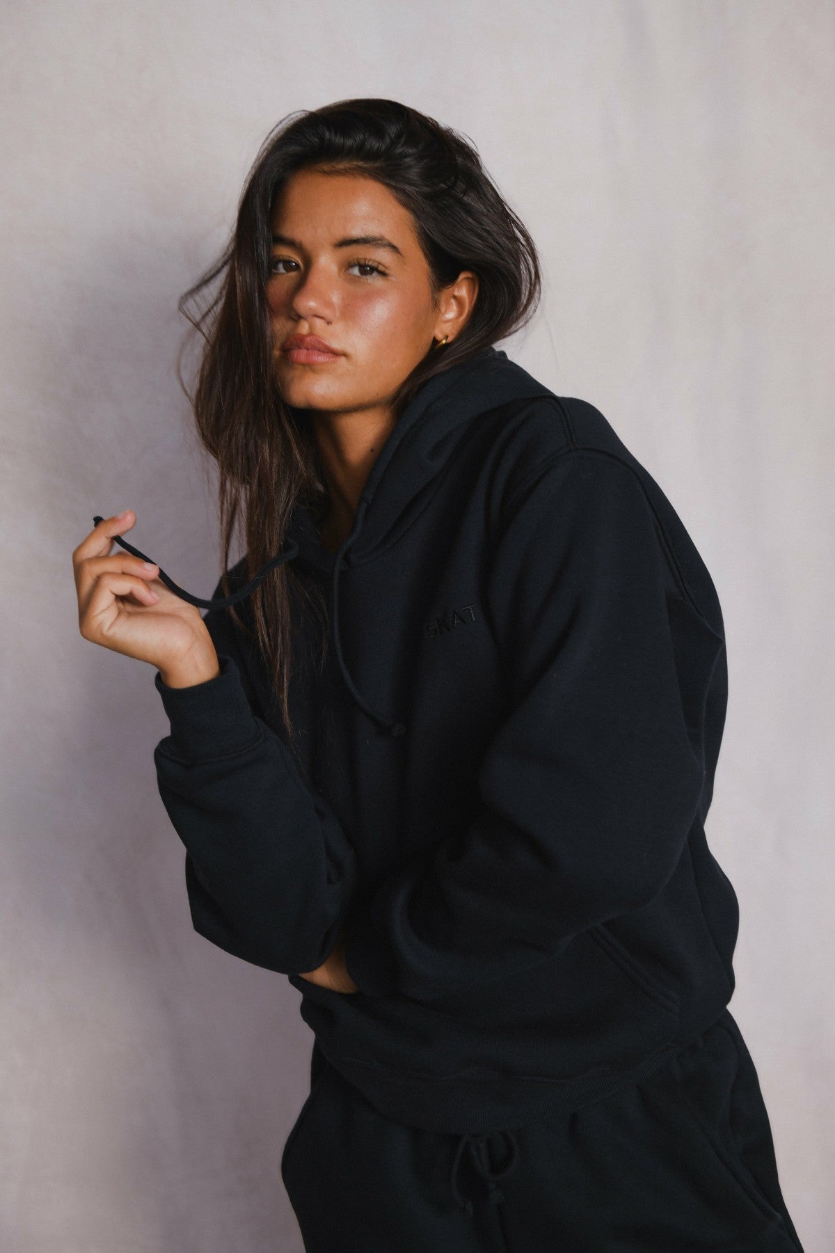 Skatie ULTRALUX Ana Hoodie in Black - Clothing
