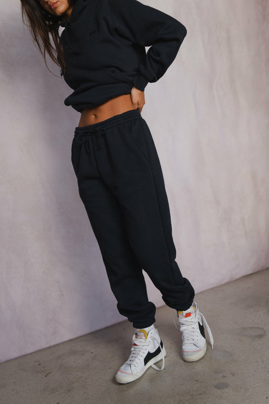 Skatie Ultralux Rocky Sweatpants in Black - Clothing