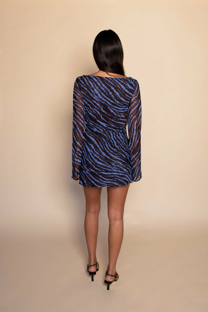 Skatie Whitney Dress Chiffon in Lynx - Wardrobe|Sale|Clothing