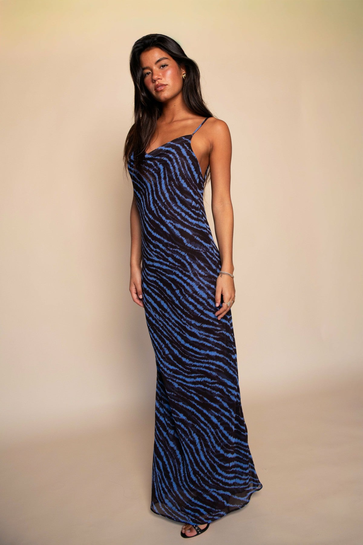Skatie Samantha Maxi Dress Chiffon in Lynx - Wardrobe|Sale|Clothing