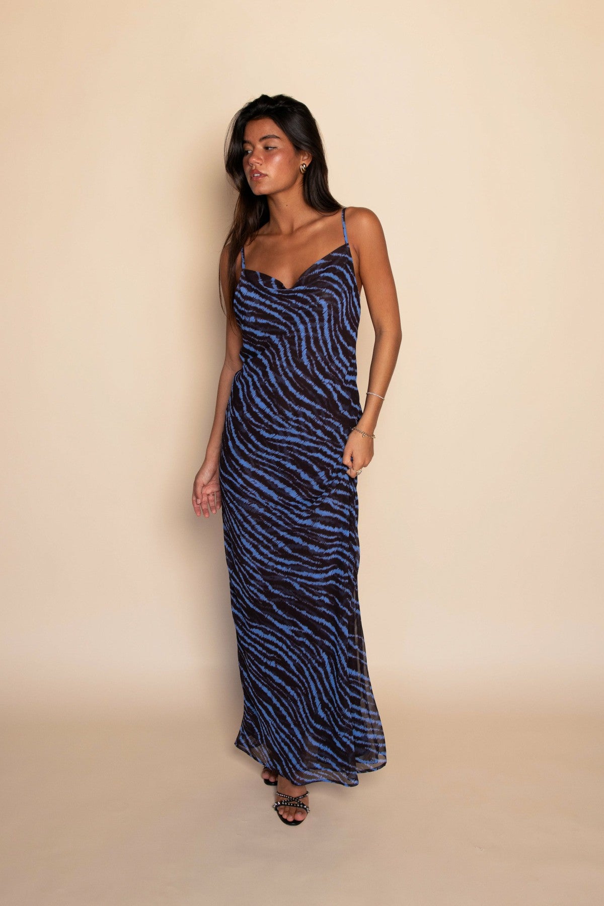 Skatie Samantha Maxi Dress Chiffon in Lynx - Wardrobe|Sale|Clothing