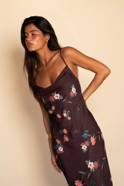 Skatie Samantha Maxi Dress Satin in Valley - Wardrobe|Sale|Clothing