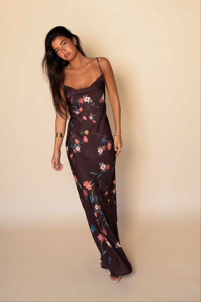 Skatie Samantha Maxi Dress Satin in Valley - Wardrobe|Sale|Clothing