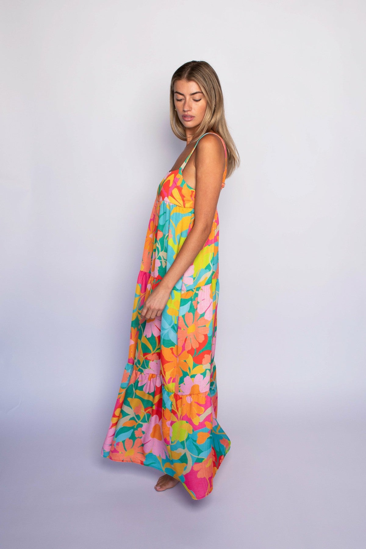 Skatie Leo Dress Satin in Flamingo - Sale|Clothing