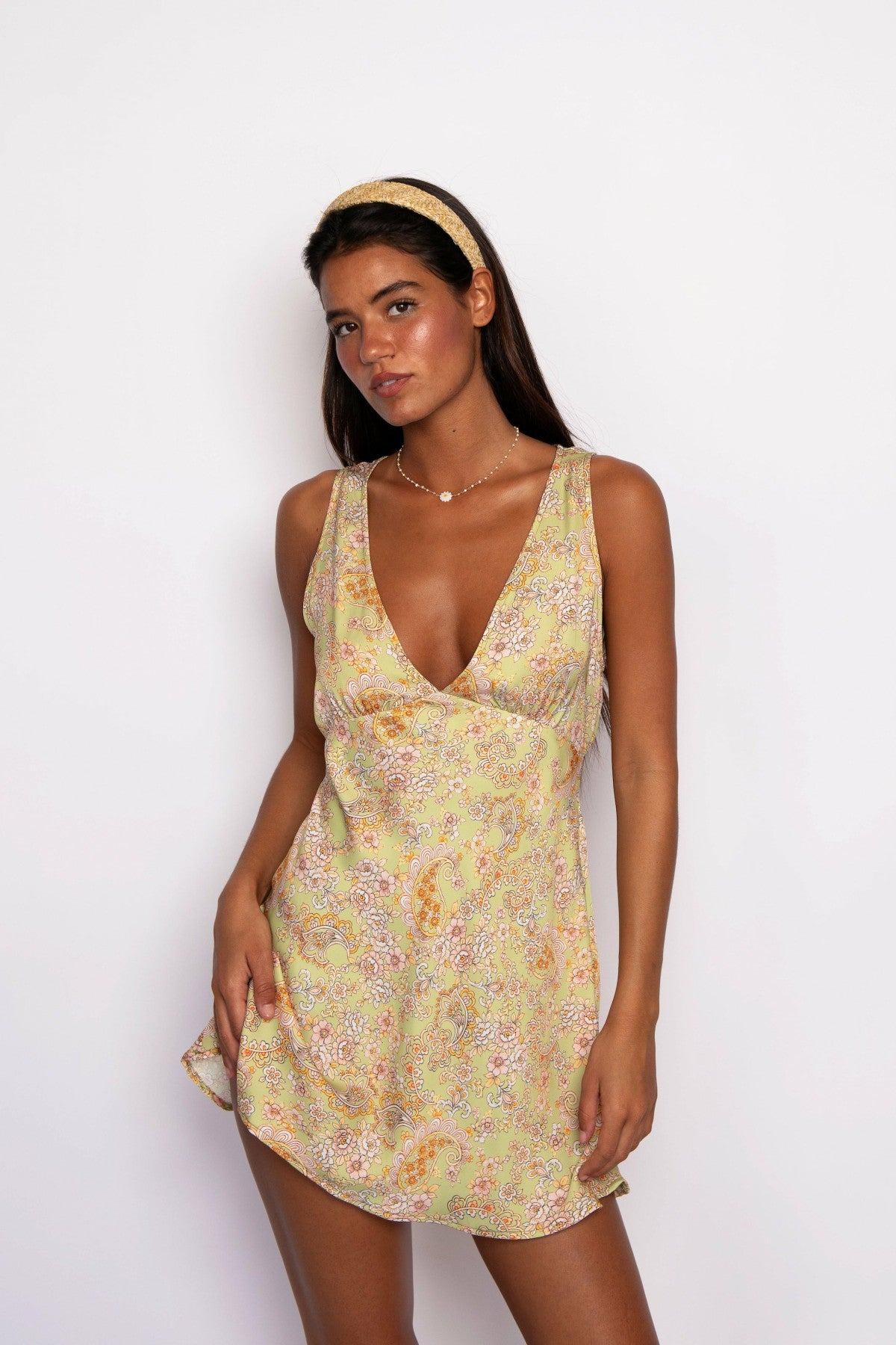 Skatie Suki Mini Dress Satin in Sorrento - Sale|Clothing