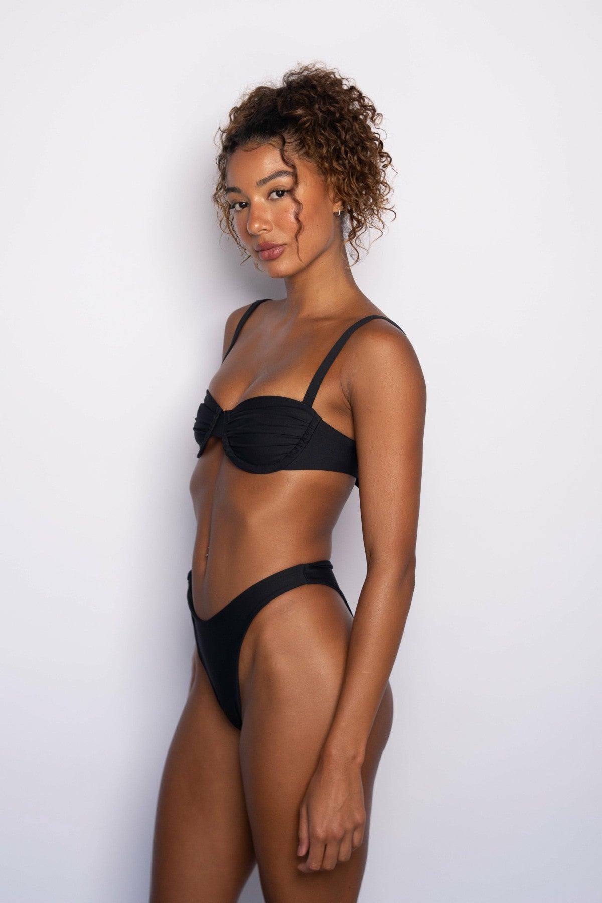 Skatie Asha Bikini Top in Black - Swim