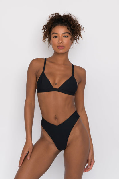 Skatie Iggy Bikini Bottom in Black - Swim