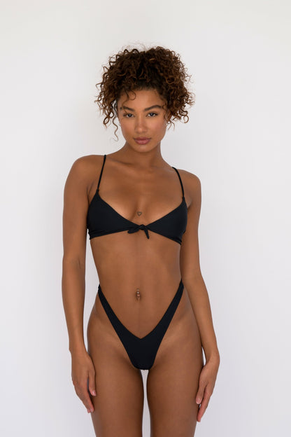 Skatie Teeny Bottom in Black - Swim